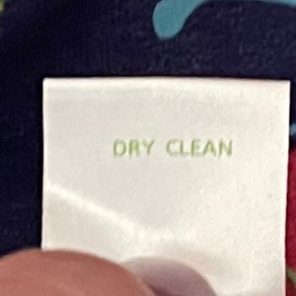 Lilly Pulizer Large Sevita Printed Silk Tunic in Bright Navy Out There NWT - Picture 8 of 8